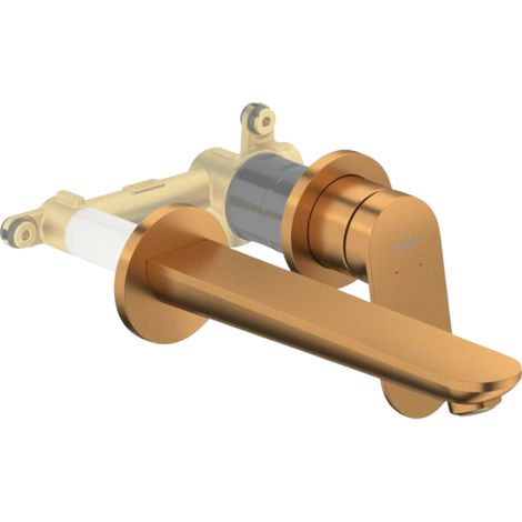 Mitigeur lavabo encastré DURAVIT Wave bronze brossé + corps encastré (1/5)