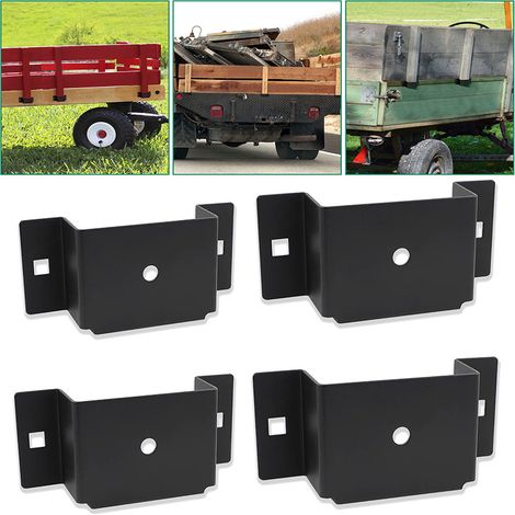 Support de remorque multifonctionnel en métal pour camions plateaux et semi-remorques, cadre en bois de 2 x 4 pouces (1/5)