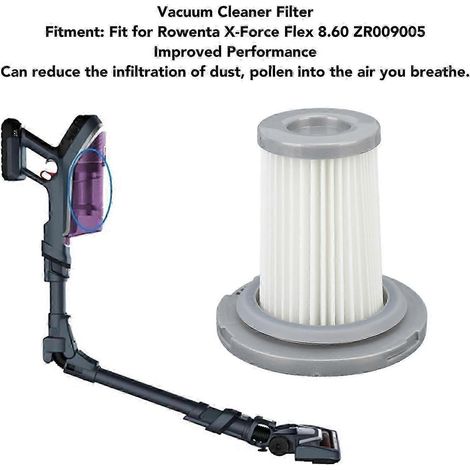 Filtro de repuesto para aspiradora inalámbrica Rowenta XForce Flex 8.60 ZR009005 SZRH AM (4 unidades) (1/3)