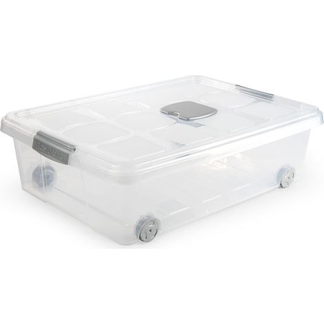 CAJA PLAST. 31L. PLATA 62X45X18 CM. - (1/2)