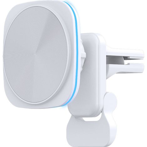 Supporto per presa d'aria per caricabatterie wireless con aspirazione magnetica per auto, compatibile con Apple Magsafe