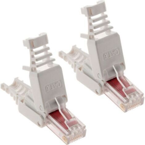 Lot de 10 fiches RJ45 CAT 6 sans outil - Zenitech (1/5)