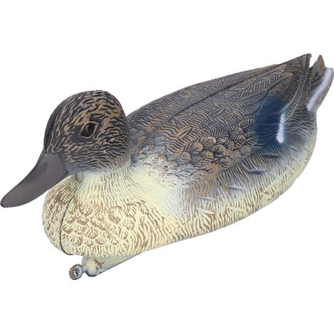 Canard artificiel en plastique, réaliste, décoratif et leurre de chasse pour jardin, 34,5 x 13 cm (1/5)