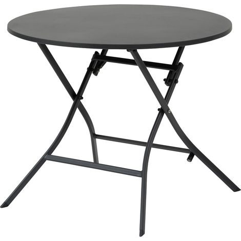 Hesperide – Table haute de jardin carrée 2 places en aluminium traité UV – Design moderne – Résistante aux intempéries – Idéale pour espaces extérieurs