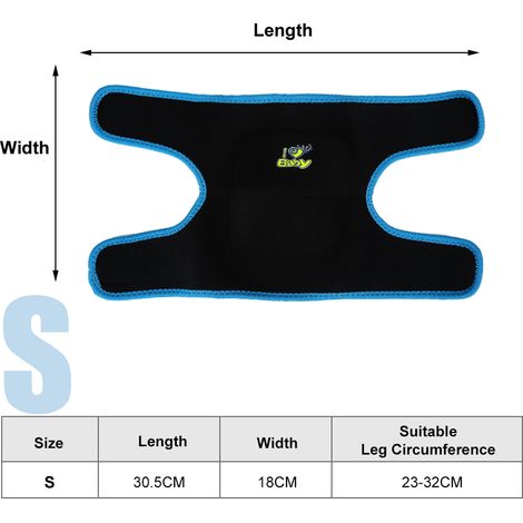 Genouillère De Sport - Protection En Mousse Et Tissu Respirant - Pour Running Basketball Fitness - Taille S (1/5)