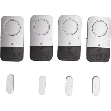 Sicherheitstüralarm, 120 dB Fenstertüralarm 4 Sets für Hotel  - Crezuo