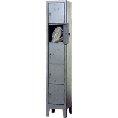 Armadio metallo acciaio portaborse 5 vani 35x50x182 cm monoblocco montato