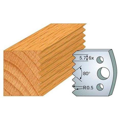 Gioco di 2 mazze altezza 40mm Classic PROFILO N°077 Altezza 40 Spessore 4mm