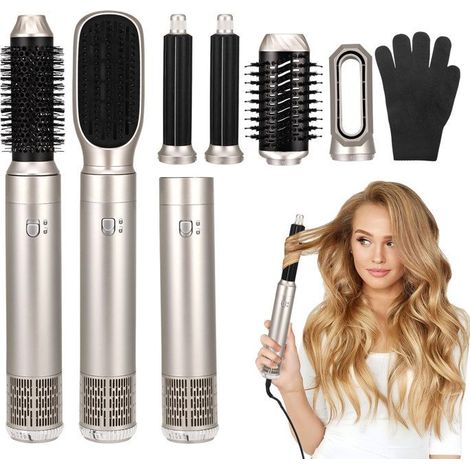 TTLIFE Air Styler 6 en 1 Auto Boucleur a Air, 1200W Magic Styler avec Seche Cheveux, Brosse Soufflante, Brushing Brosse Soufflante (1/5)
