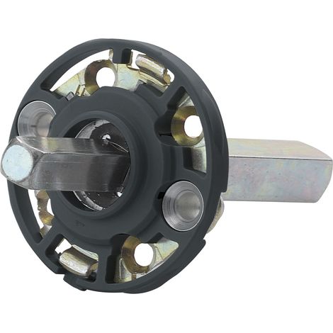 Hoppe Montagemodul rund für Hoppe Türgriffe, Vierkant 10/72 mm, Stahl schwarz