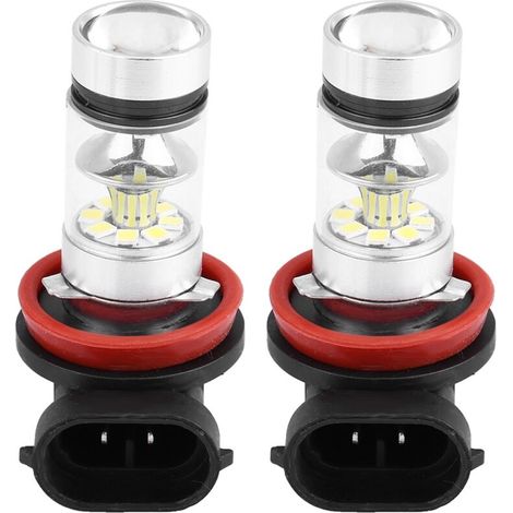 2 pièces de ampoules de phare LED 100W ultra-lumineuses pour voiture (lumière blanche),de