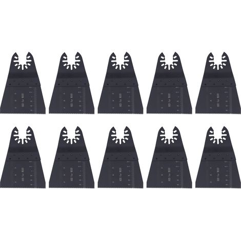 GARRYFIZH Lot de 10 lames oscillantes universelles pour scie à main électrique à dents fines de 65 mm, en acier à haute teneur en carbone