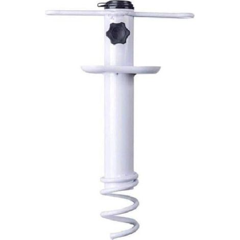 Ancre de sable pour parasol de plage, base de camping en plein air, support de tarière, support de rangement en spirale, robuste, pour patio, maison, jardin (1/4)