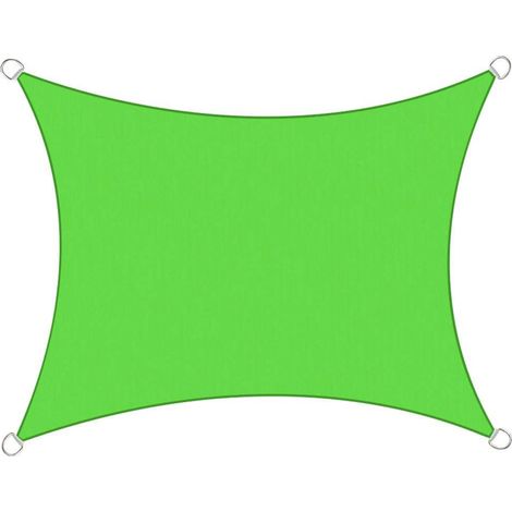 5x4m Sun Sail Shade Rectangular Awning Canopy Garden Sun Patio Sunscreen - Light Green (1/3)