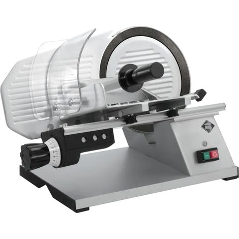 Trancheuse avec entraînement par engrenage (par pignon), coûteau 250 mm téflon RM - GMS 250 T - RM Gastro