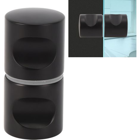 Poignée de Porte en Verre à Un Trou en Alliage d'Aluminium pour Salle de Bain et Douche (1/5)