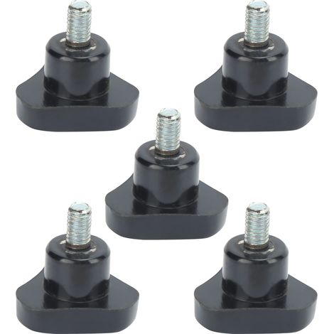 Dreieckiger Bolzenhebel mit ergonomischem Griff aus Kunststoff und Stahl – 5er-Pack – M6x32x10 (1/5)