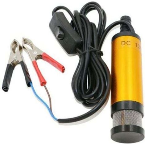 Pompe submersible 12V pour le pompage de l'eau de gasoil 38mm pompe de transfert de carburant diesel d'huile d'eau Pompe submersible électrique de pompe à essence de CC de pompe diesel