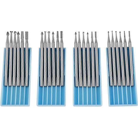 Lot de 24 forets à bois en acier tungstène à queue ronde de 2,3 mm (3/32 po) pour outils rotatifs compatibles (1/5)