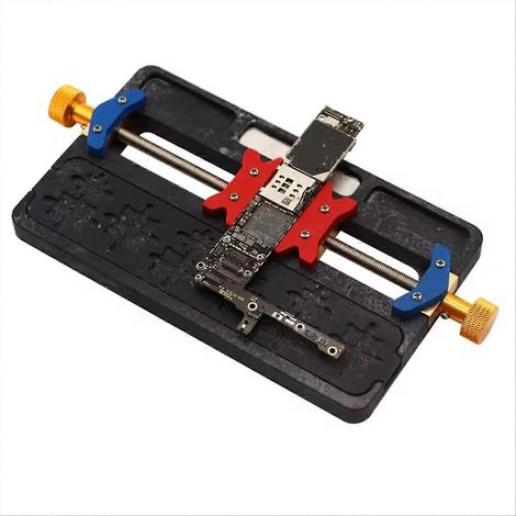 Werkzeug zur Reparatur von Mobiltelefonen durch Löten: Halterung für Leiterplatten mit integriertem Schaltkreisschlitz zur Reparatur von Mobiltelefon-Leiterplatten. (1/5)
