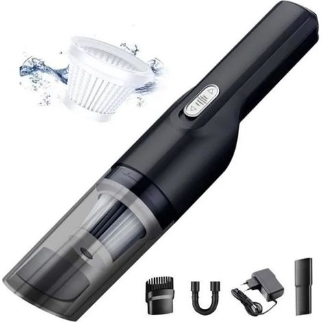 Aspirateur à main sans fil aspirateur voiture 10000PA 120W 8.4V batterie 2000mah Humide et sec (1/4)