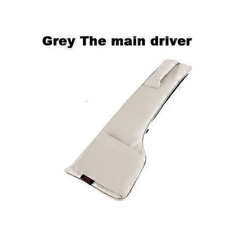 Poches de rangement en cuir PU pour siège auto, organisateur de voiture, coussinet anti-fuite pour fente de siège, rembourrage doux (1 pièce, gris principal)