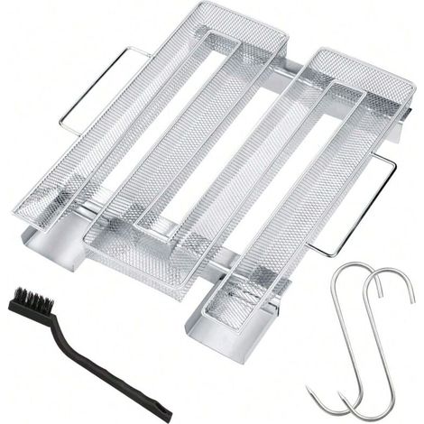 Générateur de fumée froide avec poignée, générateur de fumée froide en acier inoxydable M, jusqu'à 20 heures de fumée froide, pour barbecue, fumoir (1/4)
