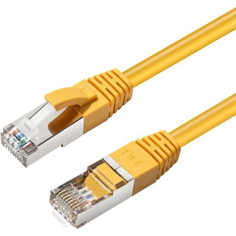 MicroConnect-Kabel S/FTP CAT6 20 m Gelb LSZH PiMF 4x2xAWG 28 CU, SSTP620Y