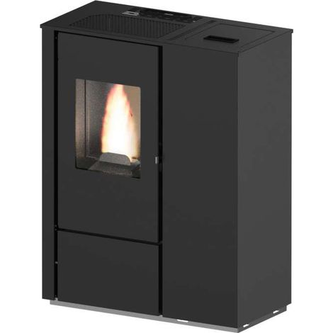 Punto Fuoco Stufa a Pellet Slim Carmen - Nero - 8 kW - 624x302x795 mm (1/4)