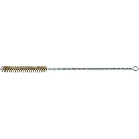 Spazzola cilindrica L.300mm Ø10mm filo di ottone 0,15mm rivestimento L.100mm 10 (1/2)