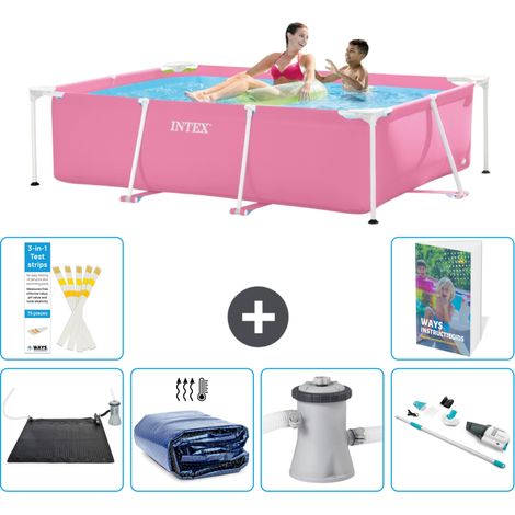 Intex Piscina con estructura Rectangular - 220x150x60 cm - 7-piezas  S82