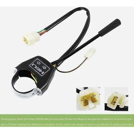 Pour accessoires de chariot élévateur : commutateur de direction et de clignotants (3+1 fils) JK802A pour utilisation sur chariot élévateur HELI avec indicateur. (1/5)