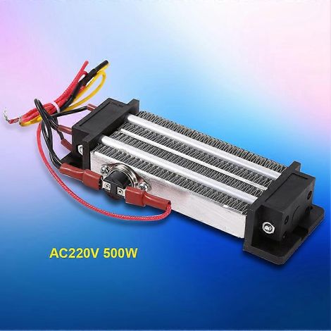 Élément chauffant en céramique PTC de 500 W, chauffage à semi-conducteurs haute puissance à température constante AC 220 V, adapté aux applications de chauffage à haut rendement. (1/5)