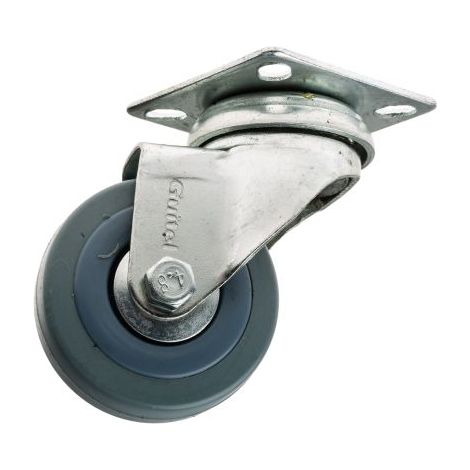 Roulette industrielle Pivotante Guitel Hervieu, Acier galvanisé, Ø 50mm, 40kg ( Prix pour 1 ) (1/2)
