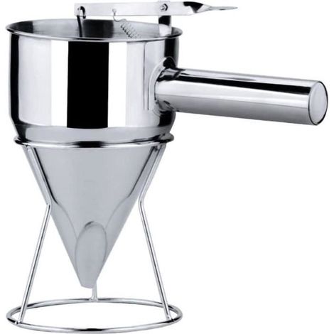 Imbuto per pasticceria, acciaio inox, 1 pezzo, supporto fisso, facile da pulire, cucina (1/5)