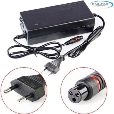Chargeur de batterie 24v/36V 12mm. pour trottinette électrique et gyropode
