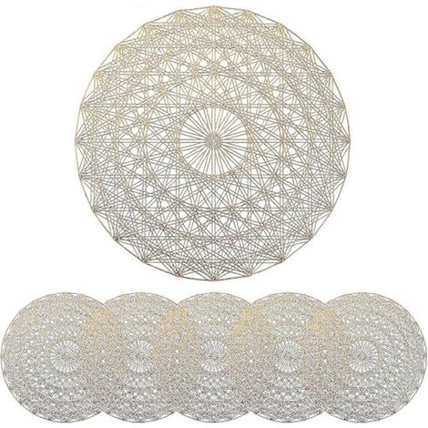 Sets de table pour restaurant, 6 pièces, sets de table ronds (1/5)