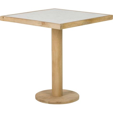 Esstisch aus Mango-Marmorholz, 70 x 70 x 75 cm (1/5)