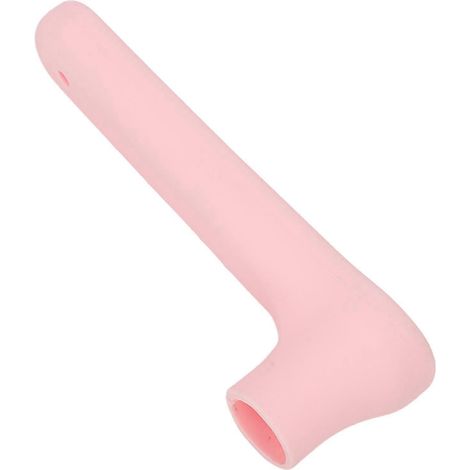 Poignée de porte souple antistatique en silicone en forme de L, idéale pour la maison, la maternelle et le bureau (rose). (1/5)