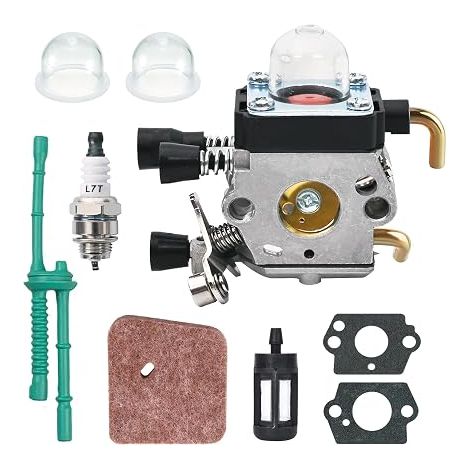 Vergaser-Reparatursatz mit Dichtung, Zündkerze und Luftfilter für die Freischneider FS38, FS55 und FS45 – 9-in-1-Ersatzteilset (1/5)