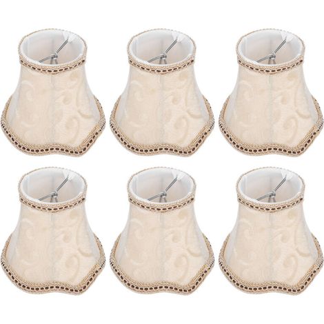 Jeffergarden Lot de 6 abat-jour en tissu pour applique murale ou lustre, accessoires d'éclairage pour la décoration intérieure (1/5)