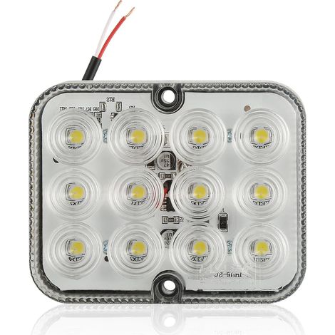 White LED Trailer Reversing Lights, LED Reversing Light for Trailer, Tractor, Truck, Caravan, 12 V 24 V, Trailer Lights Submersible (1/5)