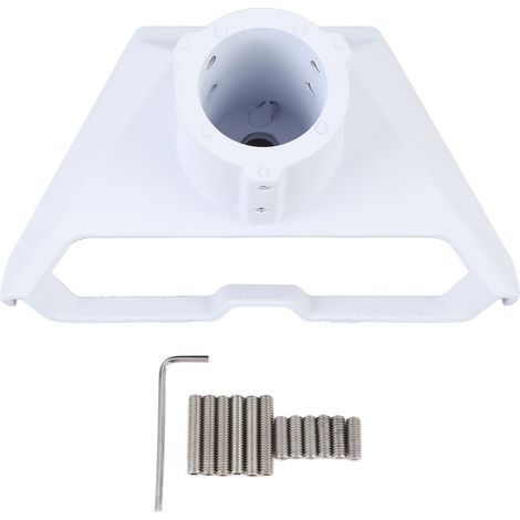 Satellite Antenna Hose Adapter V3 - Aluminum Alloy, Adjustable Angle, Secure Mounting (White) (1/5)