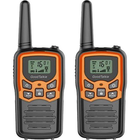 Talkie-walkie Talkie-walkie longue portée Randonnée Camping Home Talkie-walkie (Pack de 2 orange) (1/4)