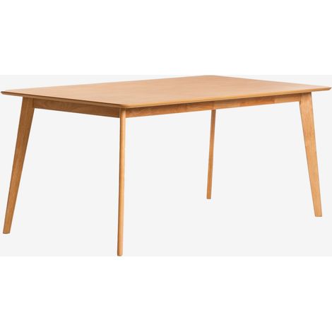 Table à manger rectangulaire en MDF et bois d'hévéa Kerhen SKLUM  180 x 90 cm (1/5)