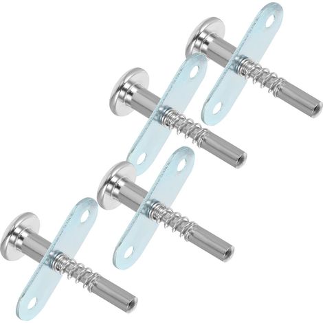 Loquets à Ressort pour Remplacement de Loquet de Berceau Lot de 4 Couleur Aléatoire en Fer Argenté Faciles à Installer, Anti-âge pour Lit Bébé et Meuble (1/5)