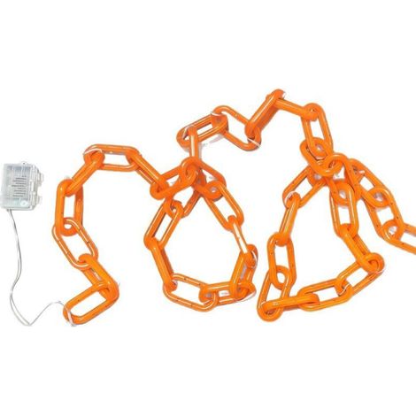 Halloween-Lichterkette, 8 Modi, batteriebetrieben, Lichterkette für Karneval, Mottopartys (Orange) (1/5)