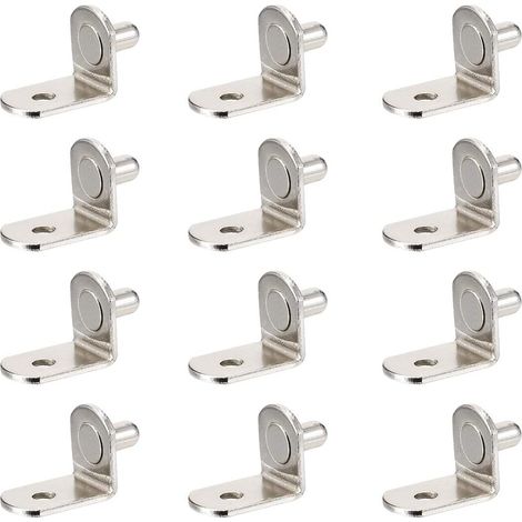 sourcing map Taquet étagère Cheville support 5mm forme L goupille placard trou 20pcs (1/5)