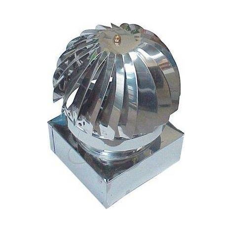VENTOLINO GIREVOLE BASE QUADRA INOX AISI 304