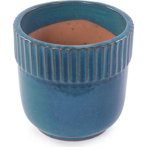 Set di 3 vasi in ceramica smaltata turchese HOMVRA (1/5)